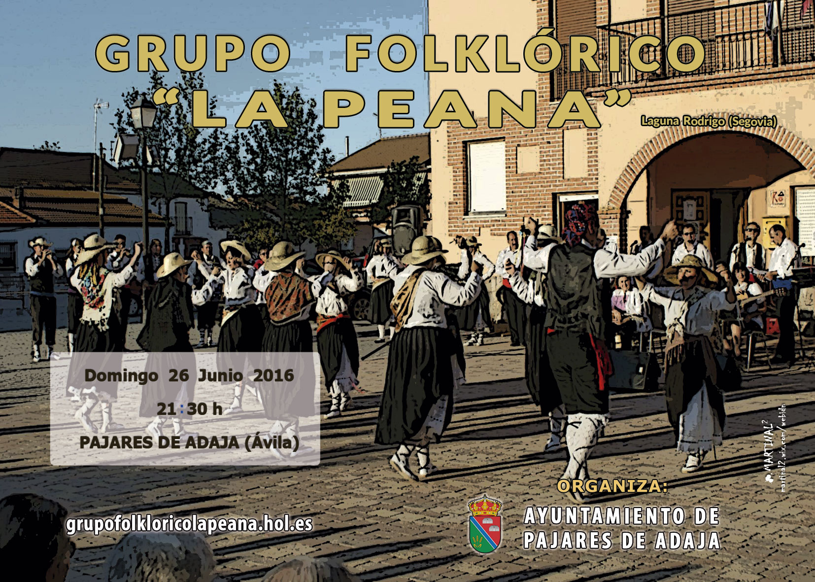 cartel actuación Pajares de Adaja 2016