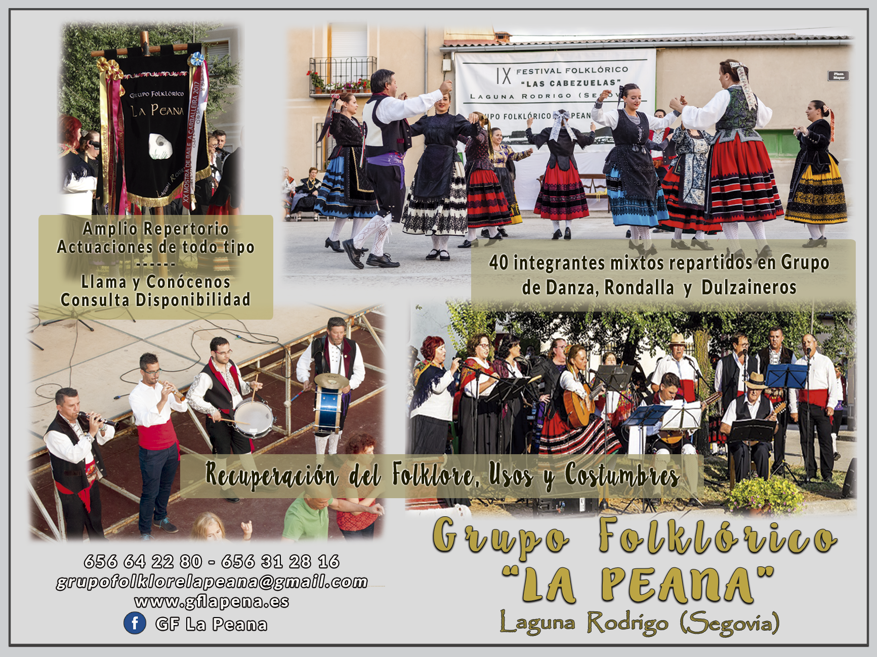 Cartel Publi Actuaciones GF La Peana 2020